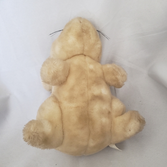Eden Vintage Bunny Rabbit Plush Stuffed Animal Cream Tan 10 Inch - Picture 11 of 13